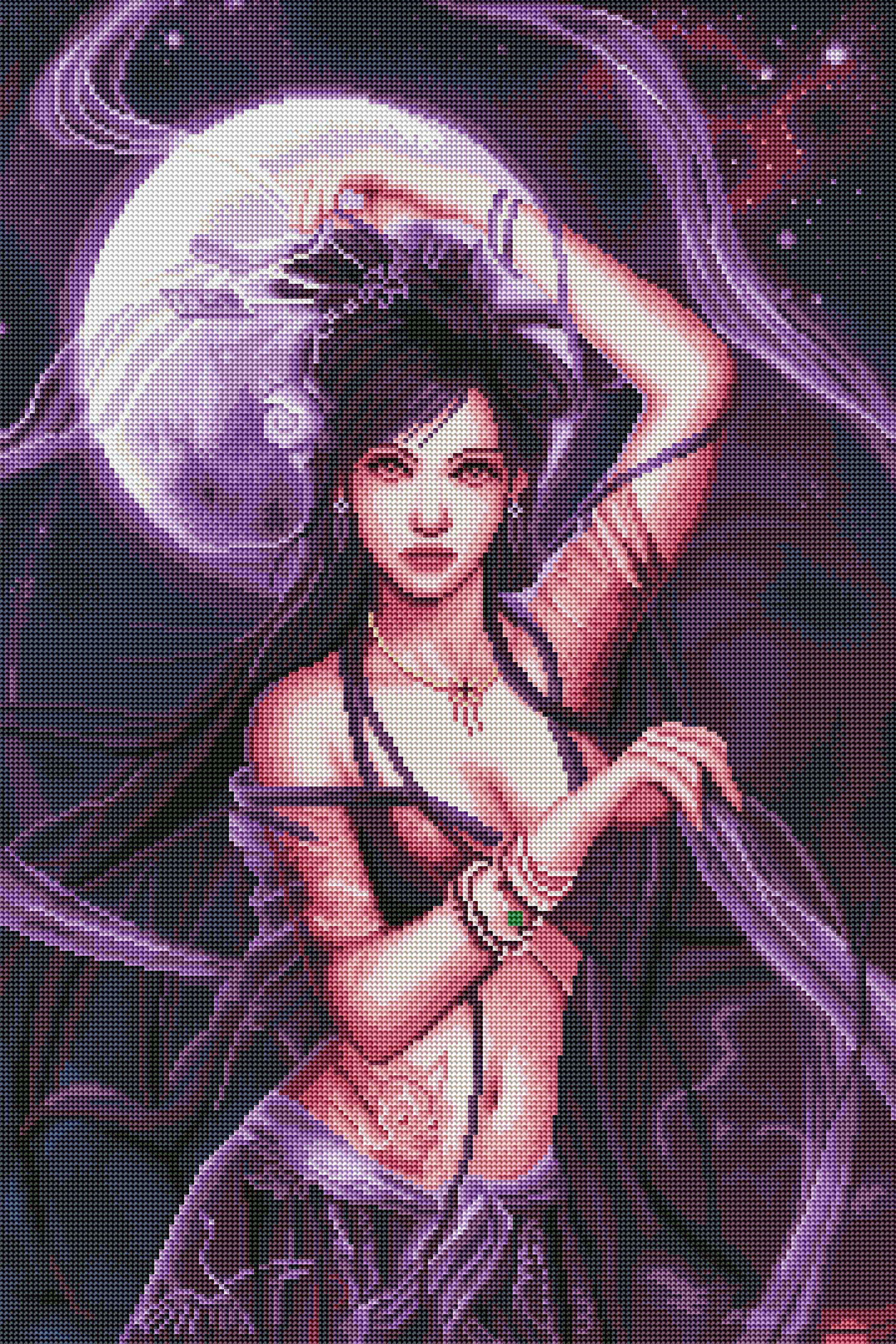 絵画 Crystal Art Works Moonlight moonlight-diamond-art-painting