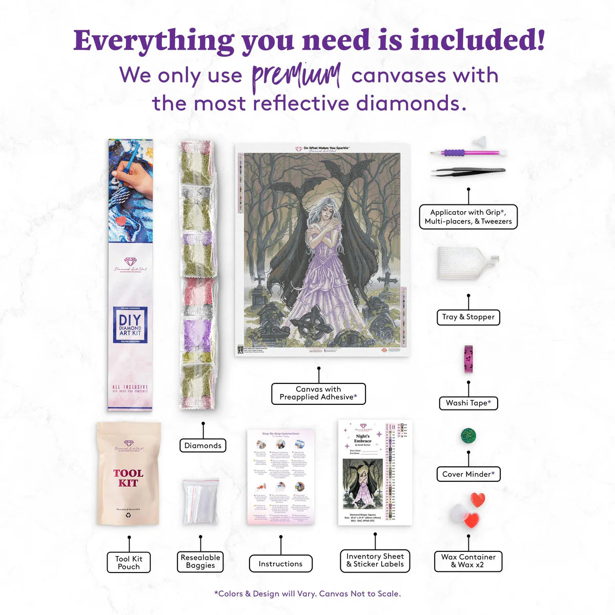 Night's Embrace by Sarah Richter, Diamond Art Kit