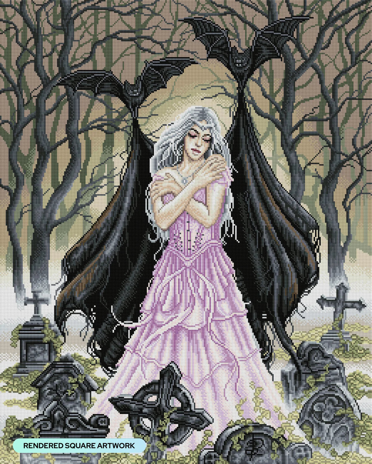 Night's Embrace by Sarah Richter, Diamond Art Kit