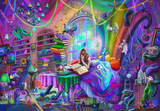Rainbow Magic Study by Rose Khan, 1000 Piece Puzzle