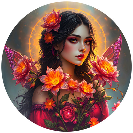 Mysterious Beauty from 123RF, 501 Piece Round Puzzle