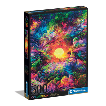 Colorboom Psychedelic Jungle Sunrise, 500 Piece Puzzle