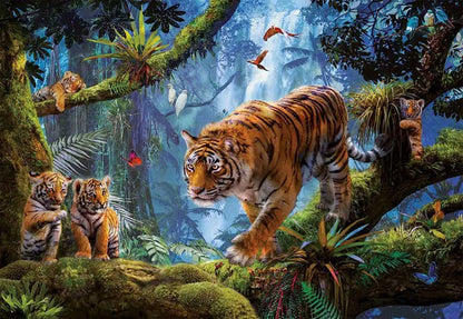 Tigers in the Tree by Jan Patrik Krasny, 1000 Piece Puzzle