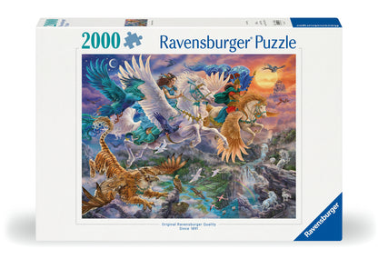 Pegasus and Friends by Ute Thoniben, 2000 Piece Puzzle
