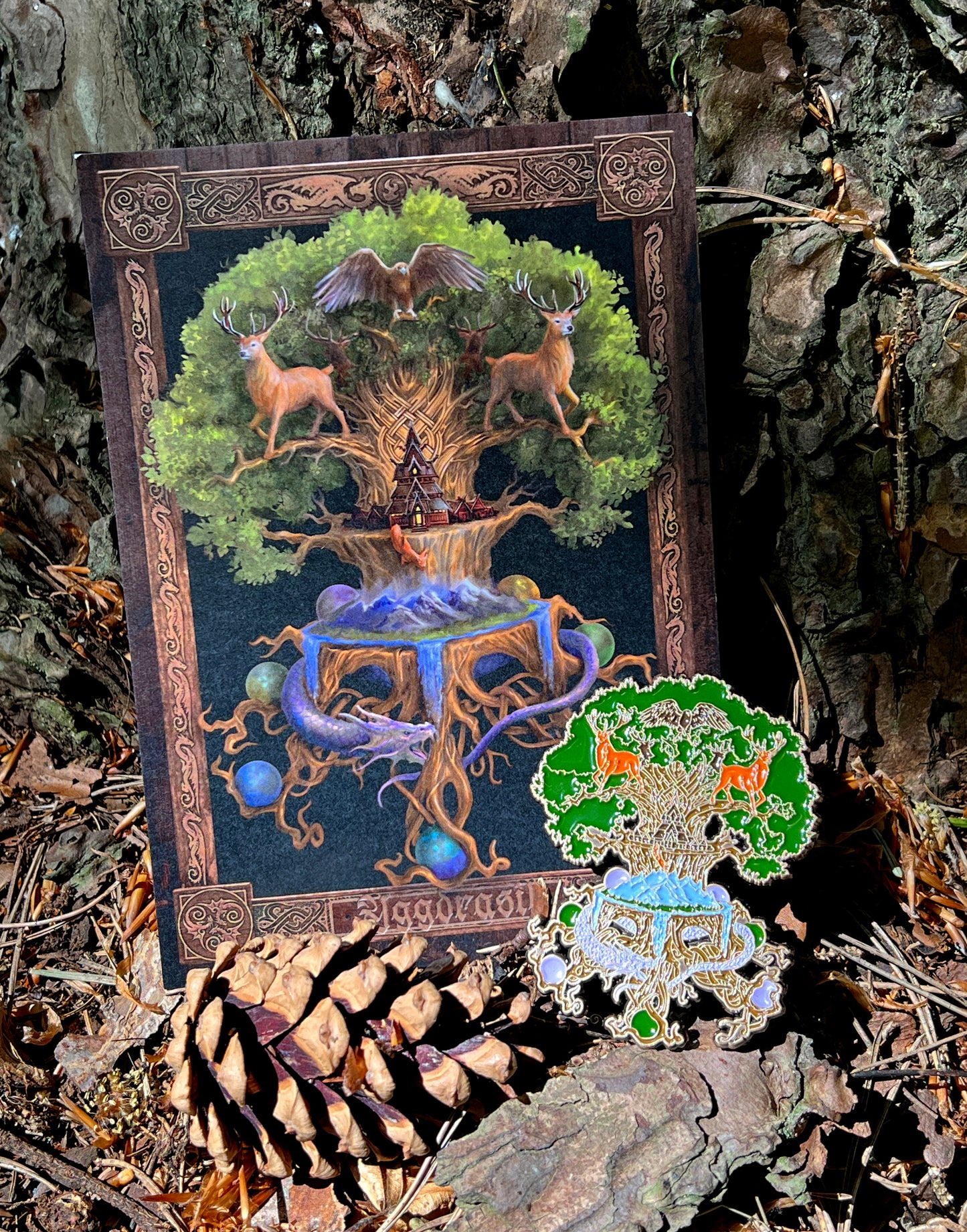 Yggdrasil by Anne Stokes, Pin