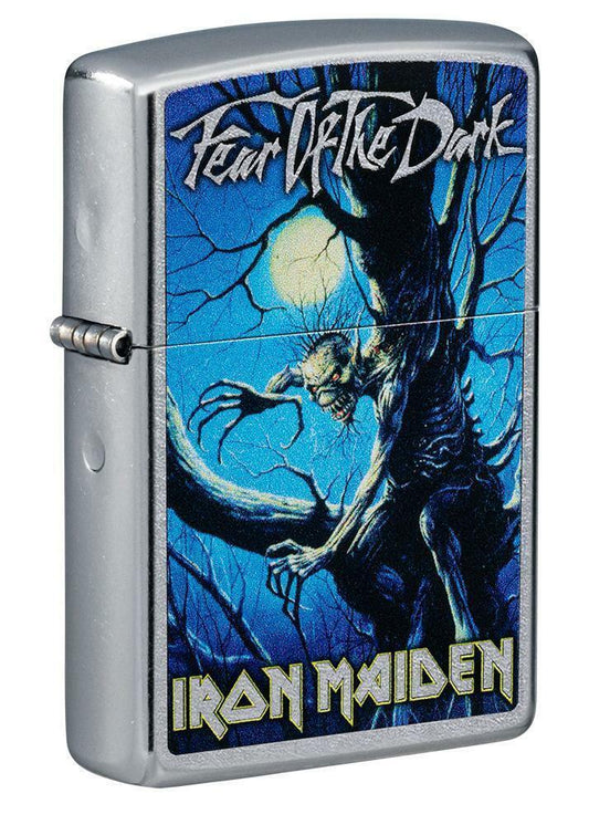 Zippo Lighter: Iron Maiden, Fear of the Dark - Satin Chrome