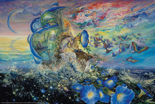 Andromeda's zoektocht door Josephine Wall, poster