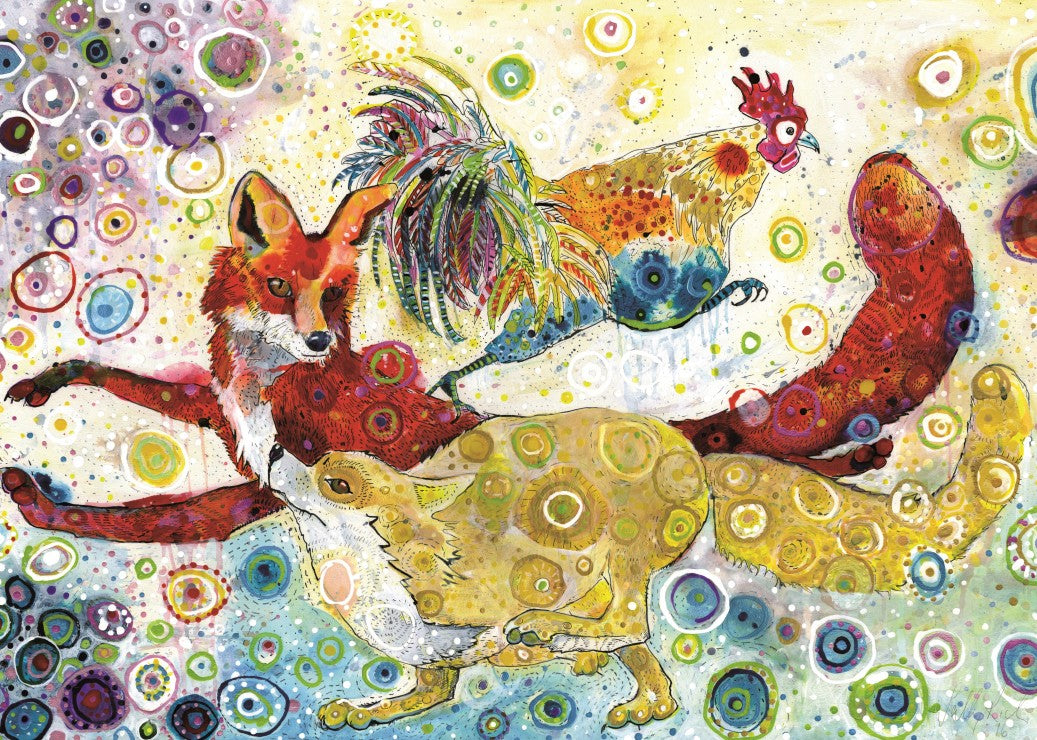 Leaping Fox's by Sally Rich, 500 Piece Puzzle