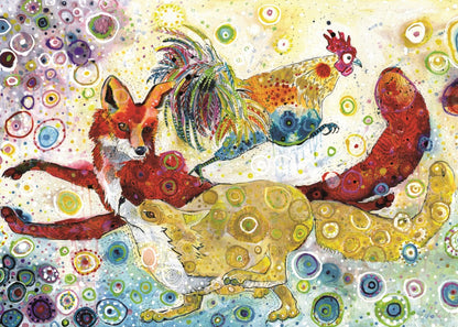 Leaping Fox's by Sally Rich, 500 Piece Puzzle