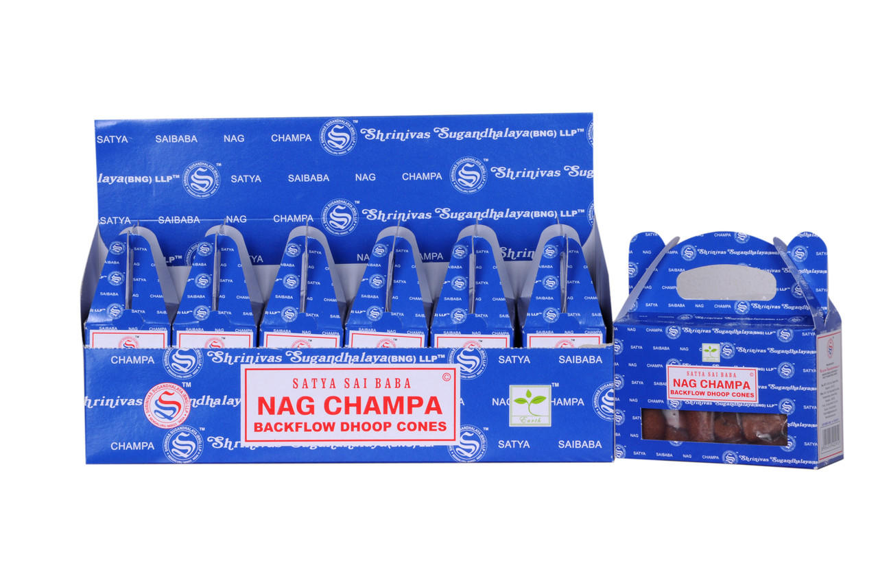 Satya Nag Champa Back Flow Cones