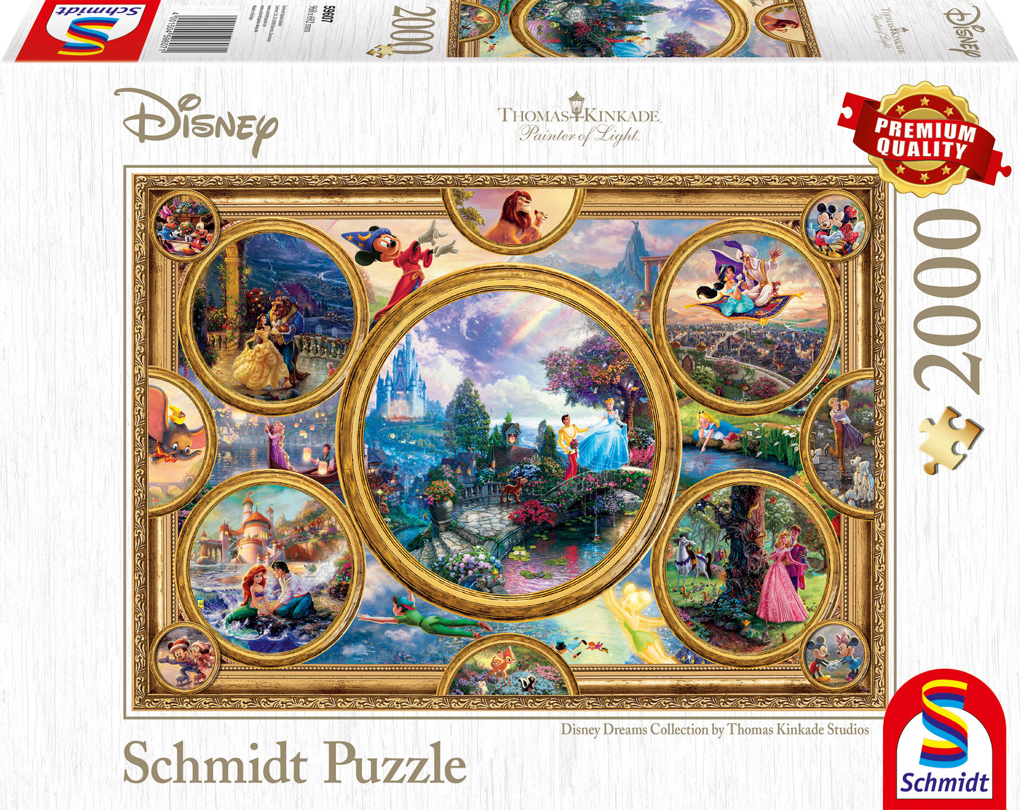 Disney Dreams Collection by Thomas Kinkade Studio, 2000 Piece Puzzle