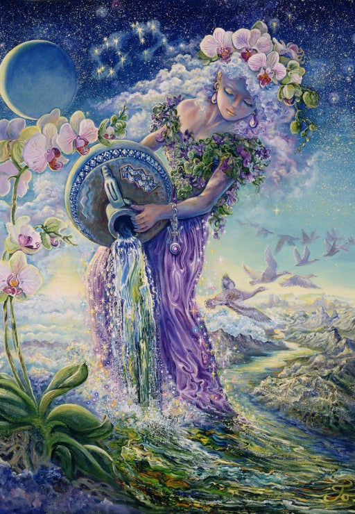 Signs of the Zodiac - Aquarius by Josephine Wall, 1000 Piece Puzzle