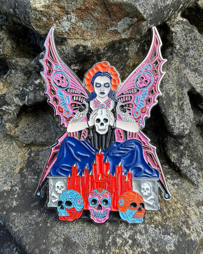 Skull Fairy by Anne Stokes, Pin Badge