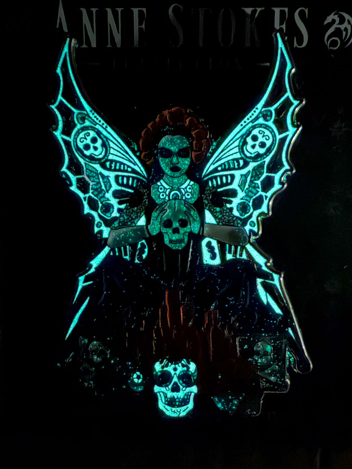 Skull Fairy by Anne Stokes, Pin Badge