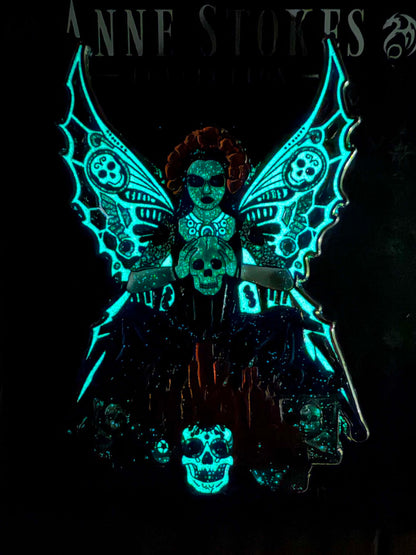 Skull Fairy by Anne Stokes, Pin Badge