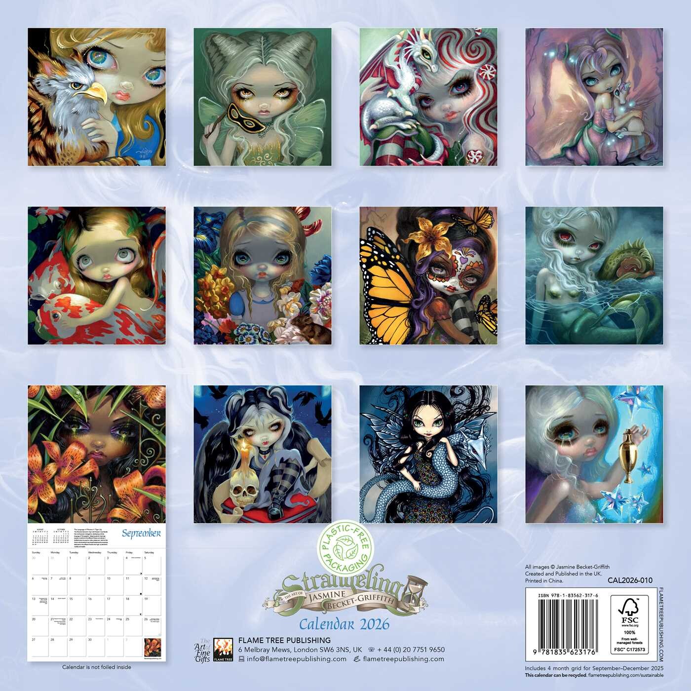 Strangeling by Jasmine Becket-Griffith Wall Calendar 2026 (Art Calendar)