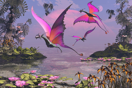 Dragon Butterfly af Susann Houndsville, 1000 brikker puslespil