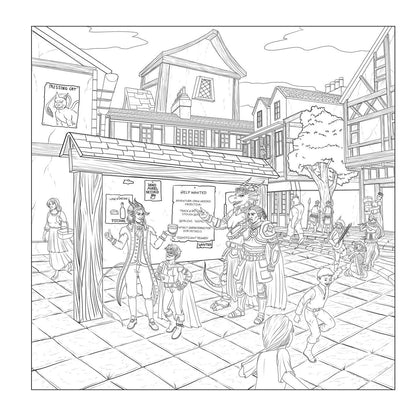 The Düngeonmeister Goblin Quest Coloring Book