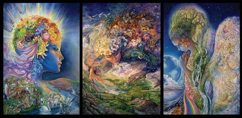 The Josephine Wall Collection - Gaia Triptych, Eco-Friendly Self-Sealing Trifold Card