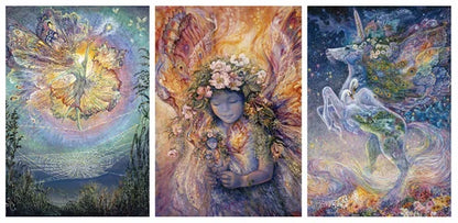 The Josephine Wall Collection - Silken Spells Triptych, Eco-Friendly Self-Sealing Trifold Card
