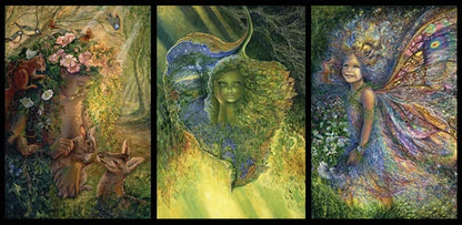 The Josephine Wall Collection - The Wood Nymph Triptych, Eco-Friendly Self-Sealing Trifold Card