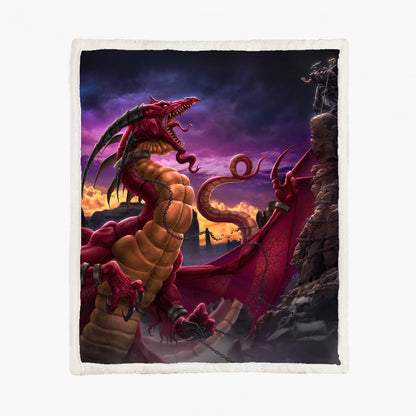 Unleashed by Tom Wood, Fleece Blanket