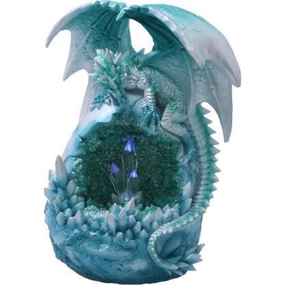 Northern Lights,  Light Up Dragon Geode Figurine