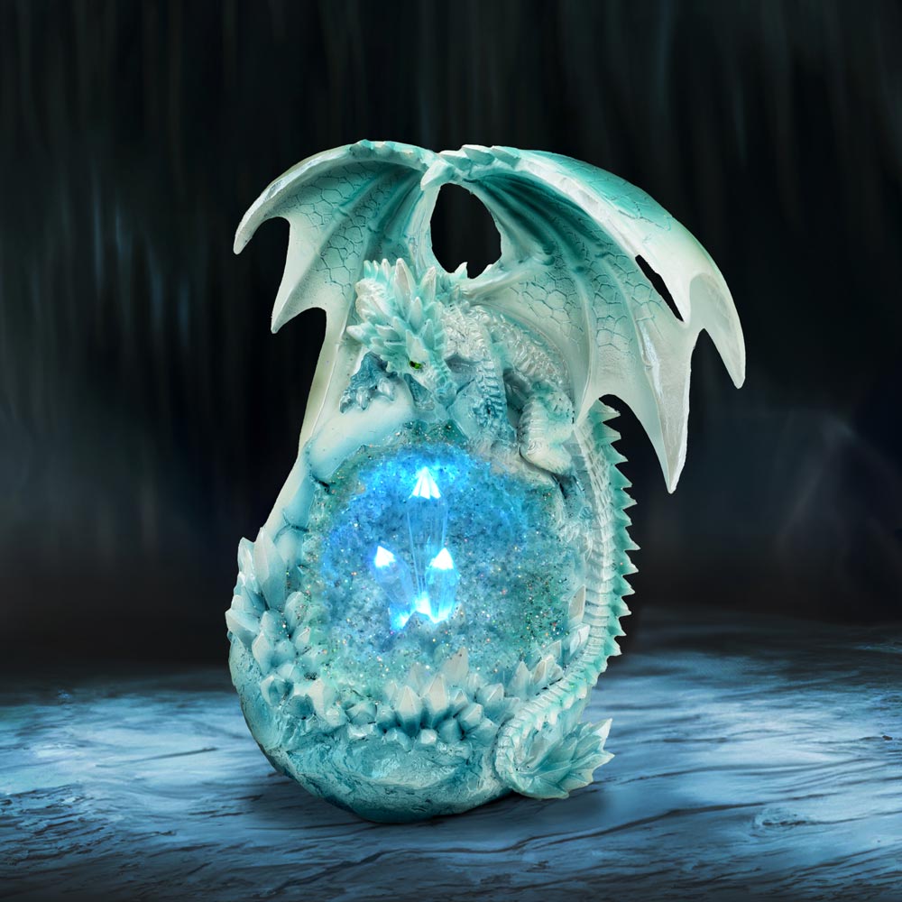 Northern Lights,  Light Up Dragon Geode Figurine