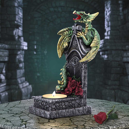 Light of the Dragon - Green, Ornamental Tealight Holder