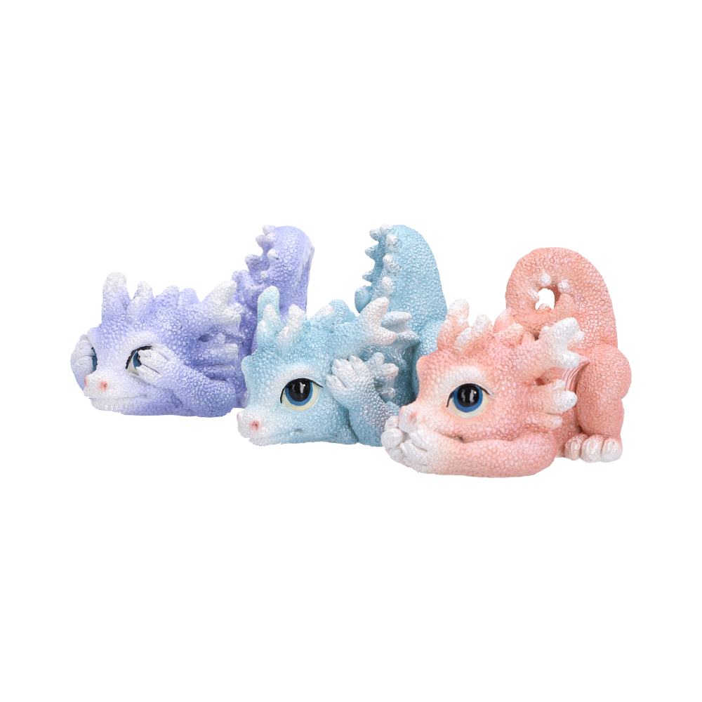 Three Wise Coralscale Dragonlings, Figurines