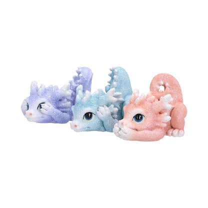 Three Wise Coralscale Dragonlings, Figurines