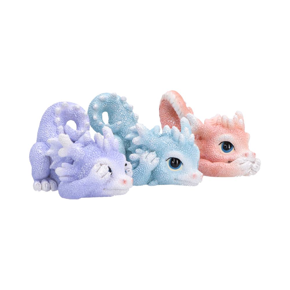 Three Wise Coralscale Dragonlings, Figurines