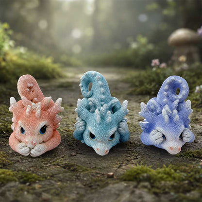 Three Wise Coralscale Dragonlings, Figurines