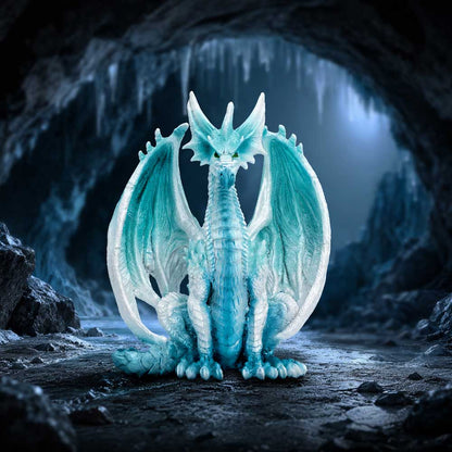Blizzard - Sitting Ice Dragon, Figurine