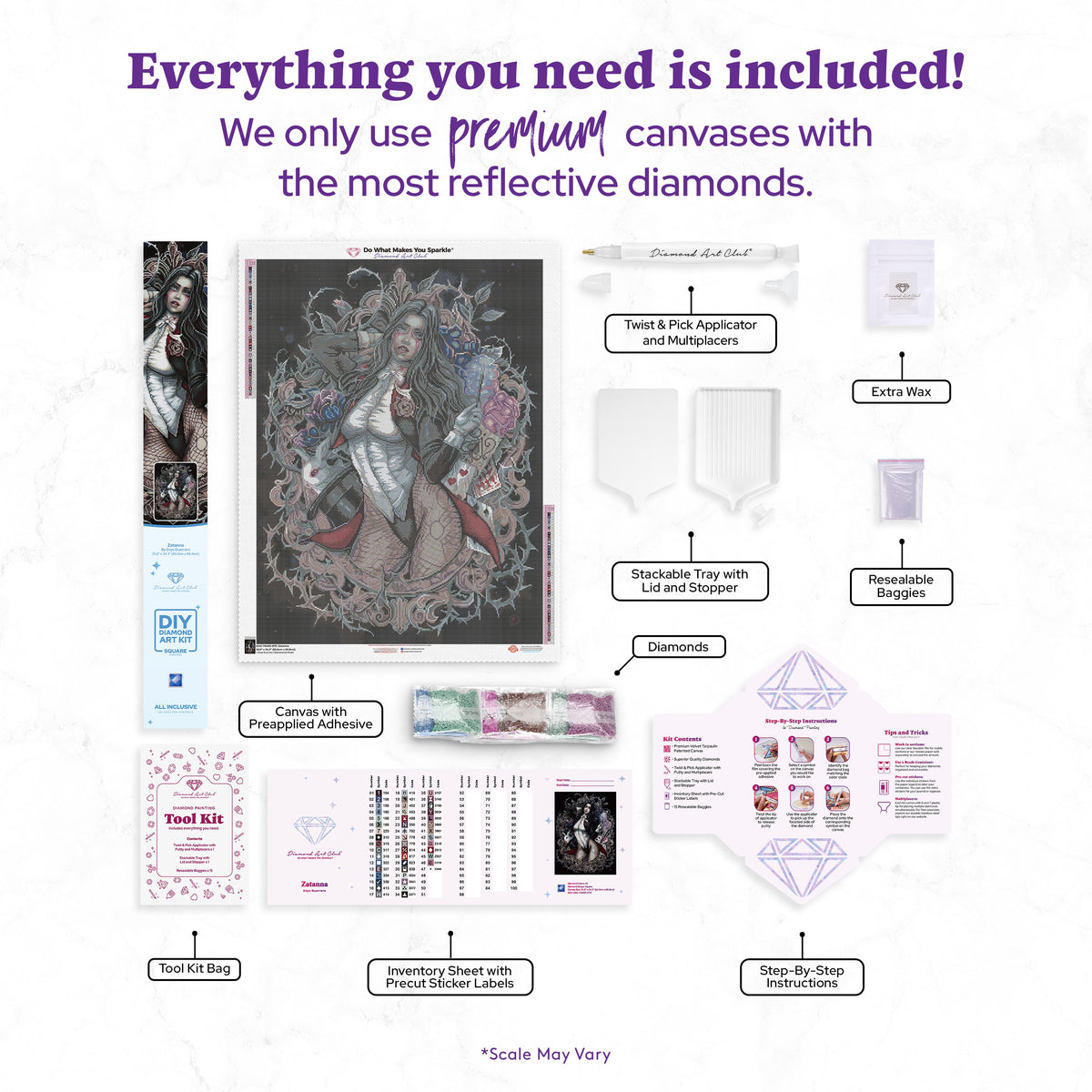 Zatanna by Enys Guerrero, Diamond Art Kit