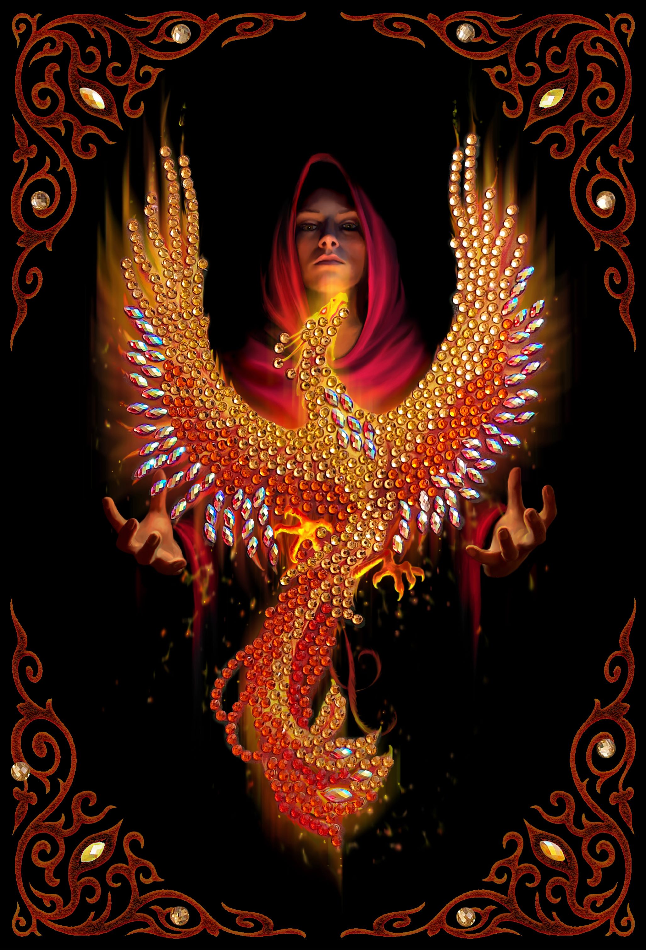 Crystal Art Notebook - Phoenix Rising by Anne Stokes – FairyPuzzled