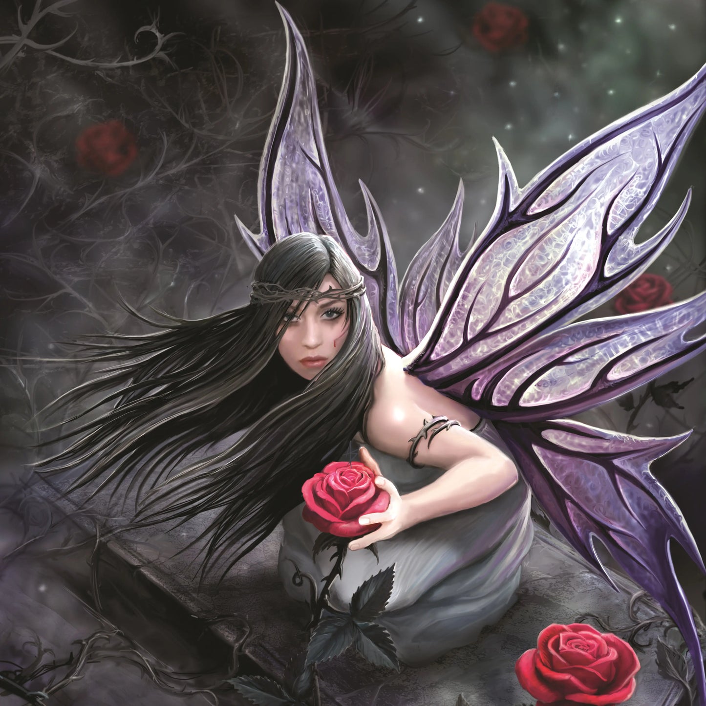 Rose Fairy van Anne Stokes, fleecedeken