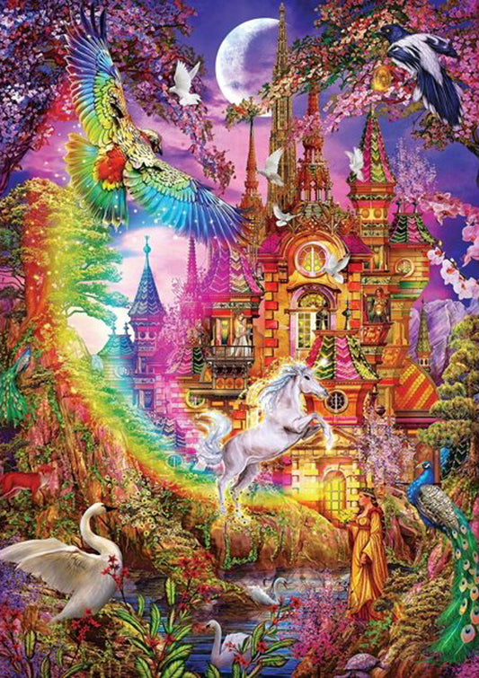Rainbow Castle af Ciro Marchetti, 500 brikkers puslespil