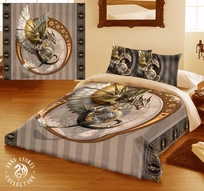 Steampunk Dragon by Anne Stokes, Duvet Cover Set