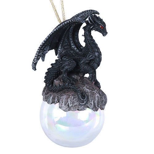 Checkmate Blue Dragon Ornament by Ruth Thompson
