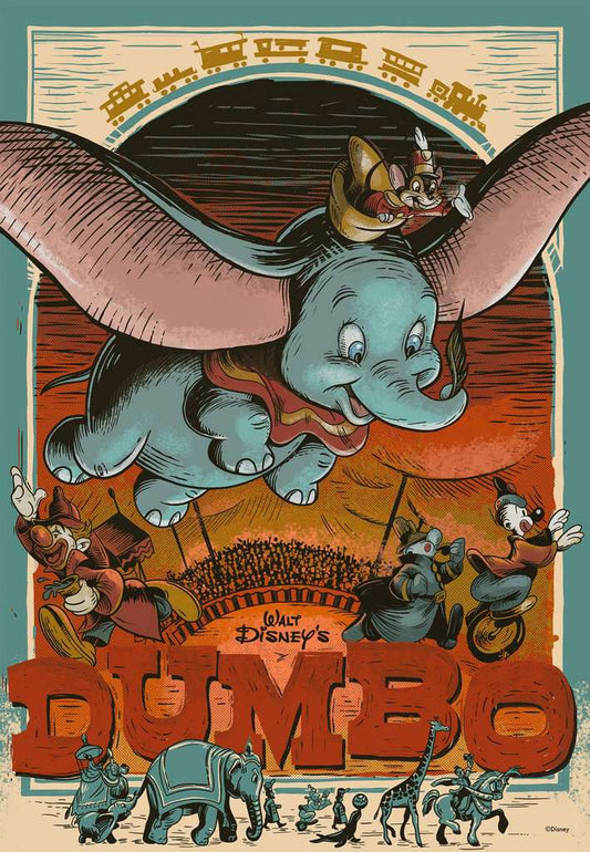 Ravensburger: Disney 100th Anniversary - Dumbo, 300 brikkers puslespil