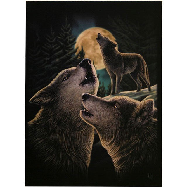 Wolf Song van Lisa Parker, Canvas Print