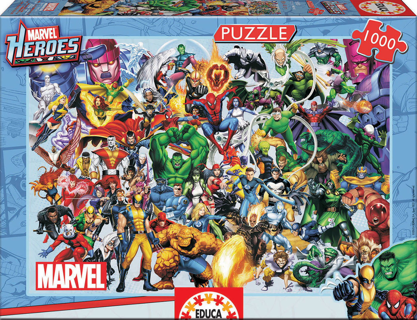 Marvel Heroes af Marvel, 1000 brikker puslespil