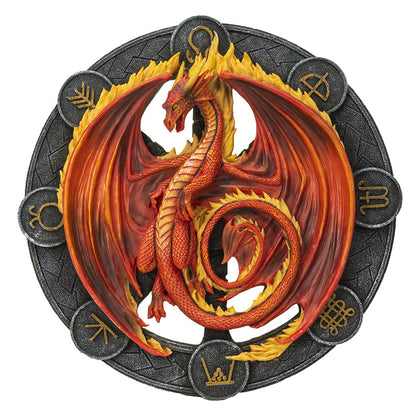 Beltane Dragon Plaque by Anne Stokes