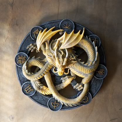 Imbolic Dragon Plaque by Anne Stokes