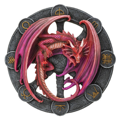 Lammas Dragon Plaque by Anne Stokes