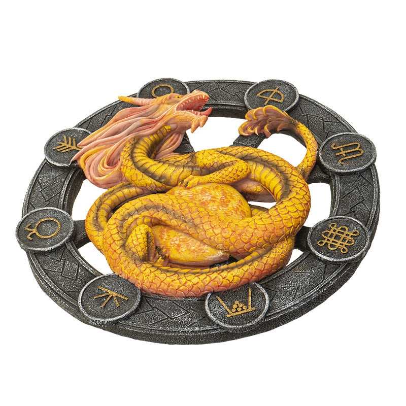 Litha Dragon Plaque af Anne Stokes