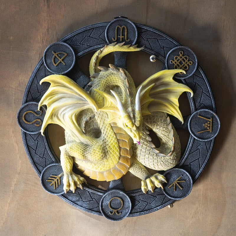 Mabon Dragon Plaque by Anne Stokes
