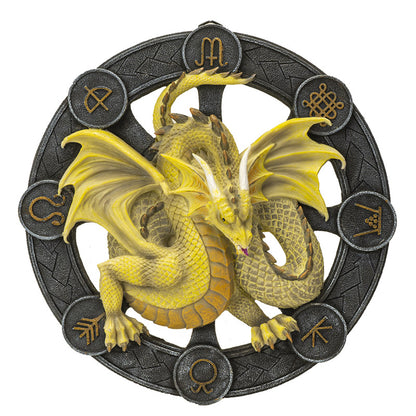 Mabon Dragon Plaque by Anne Stokes