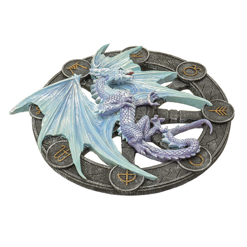 Yule Dragon Plaque by Anne Stokes